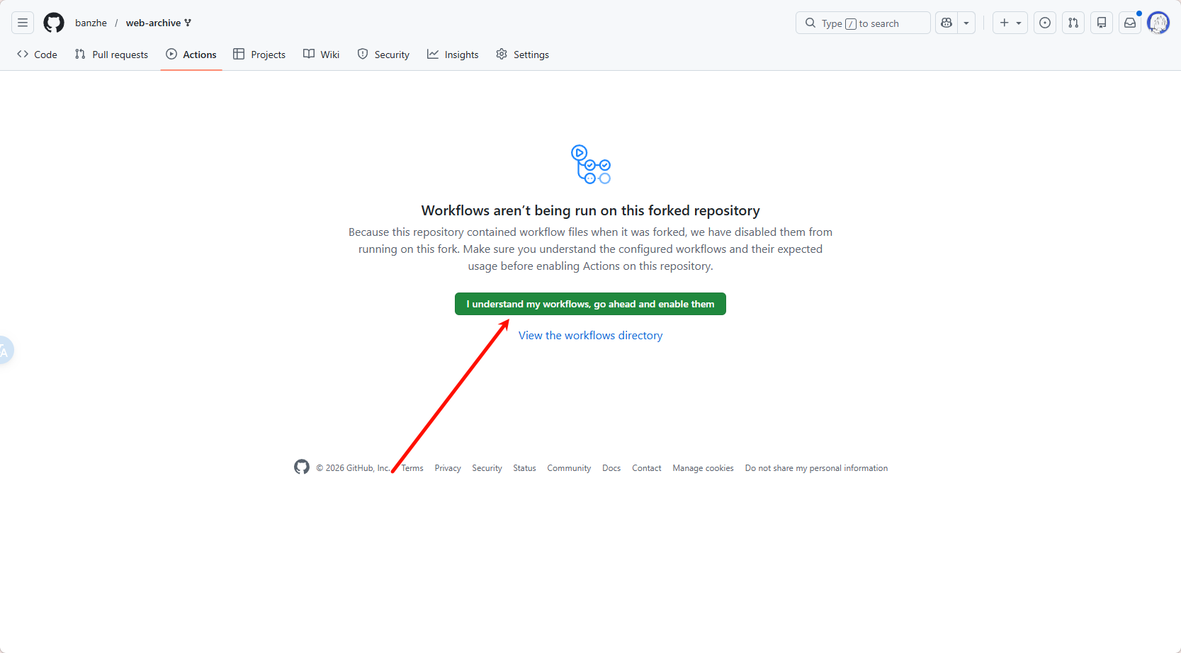 Enable GitHub Actions